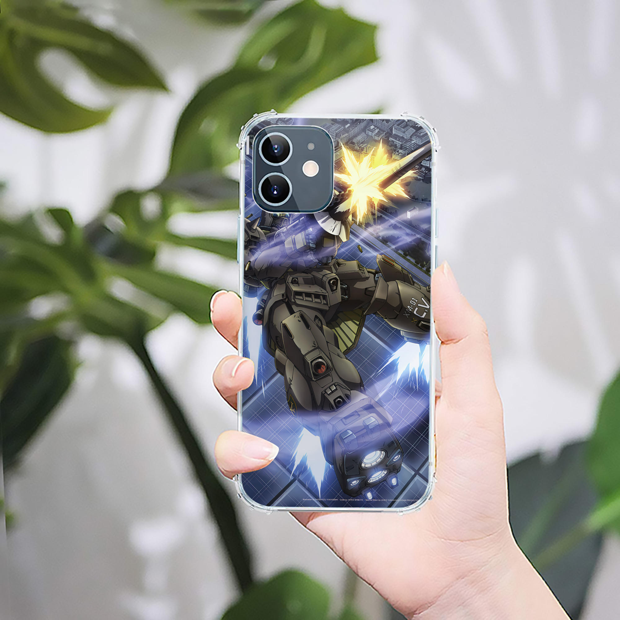 （画像用） 機動戦士ガンダム Mobile Suit Gundam 【iPhone 12シリーズ対応】透明スマホケース（クリアソフトケース）